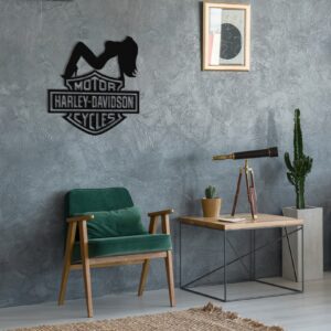 BIKER-INSPIRED  METAL WALL ART - Image 2