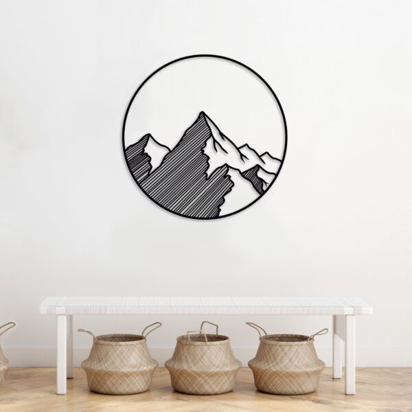 THE MOUNTAINS METAL WALL ART