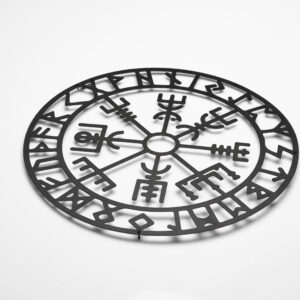 VEGVÍSIR "THE VIKING COMPASS" METAL WALL ART - Image 6