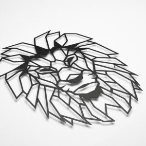 LION HEAD METAL WALL ART - Image 6