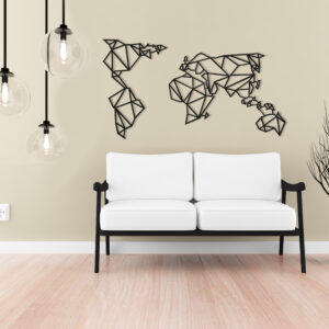 GEO MAP METAL WALL ART - Image 4