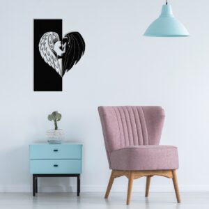 ANGEL & DEVIL THEMED METAL WALL ART - Image 2