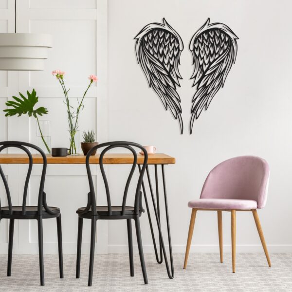 ANGEL WINGS THEMED METAL WALL ART