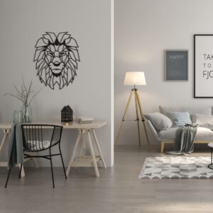 LION HEAD METAL WALL ART - Image 3