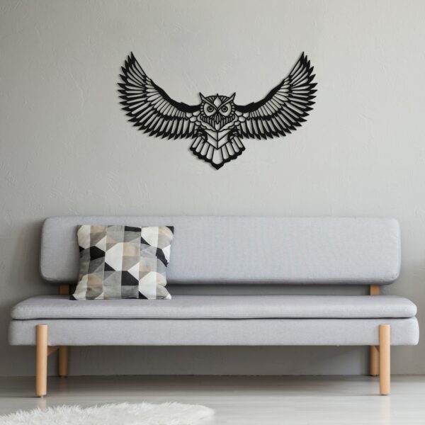 OWL METAL WALL ART